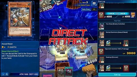YuGiOh Duel Links - Use Joey win against Yami Marik
