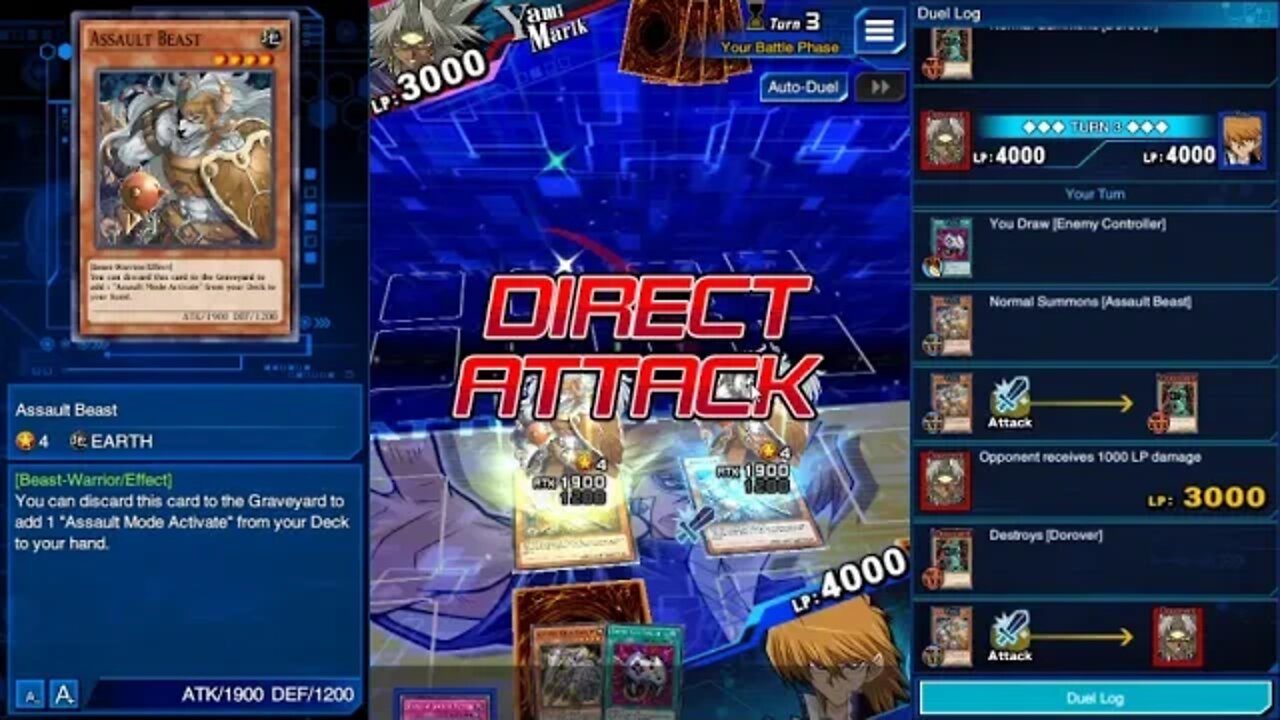 YuGiOh Duel Links - Use Joey win against Yami Marik