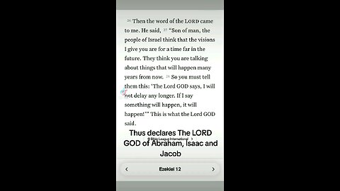 Ezekiel 12:28