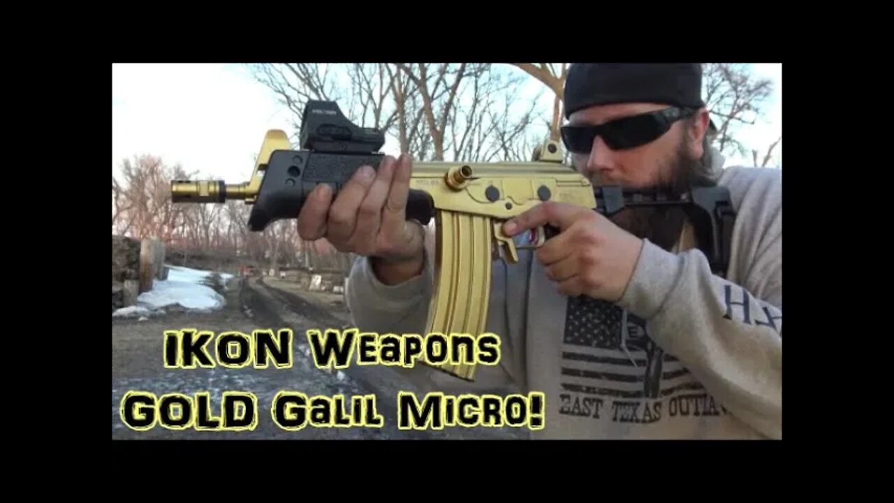 Ikon Weapons GOLD Micro Galil Pistol TEST FIRE!