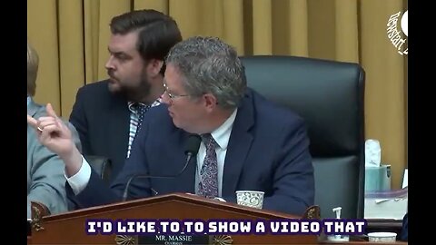 Rep. Thomas Massie: "I'd like to show a video that Pfizer produced..."