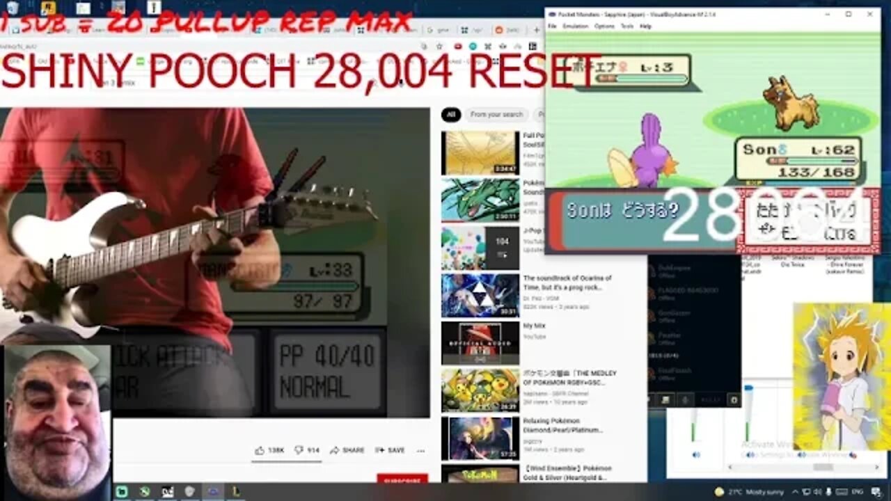 IDIOT MISSES SHINY WURPLE AFTER 48 HOURS SHINY COMPILATION POKEMON SAPPHIRE