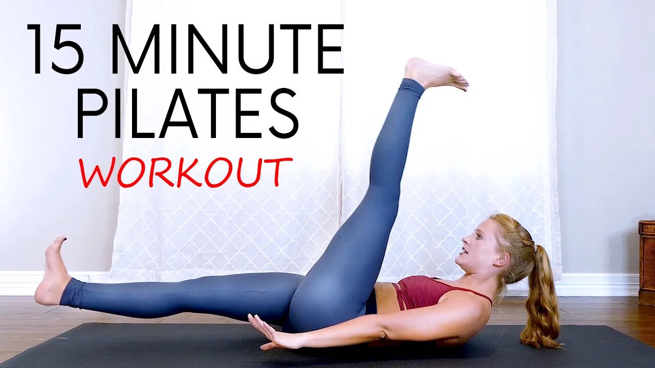 15 Minute Pilates for Lower Abs, Belly Fat Workout, Flat Tummy, Slim Waist, Trouble Spot with Banks
