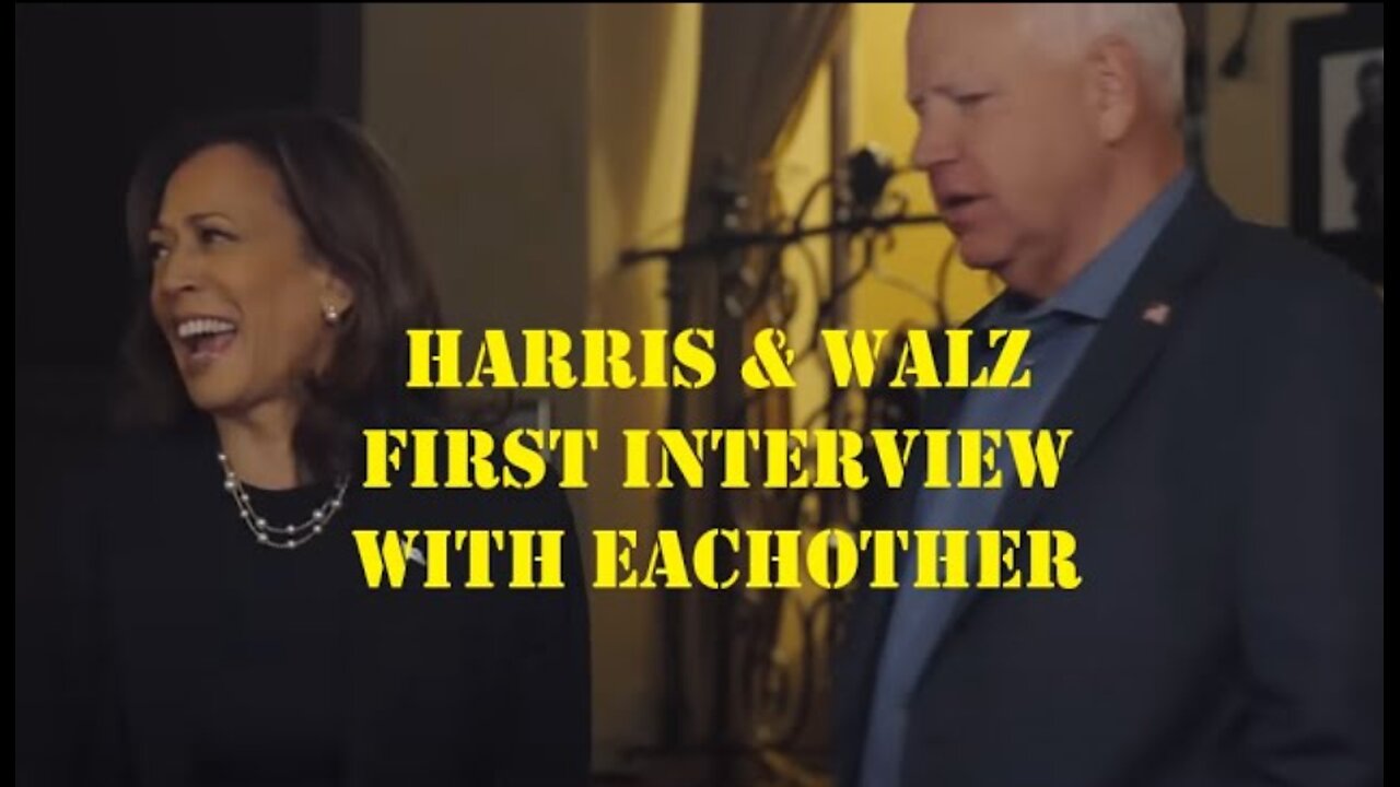 Harris and Walz First Interview With Each Other?