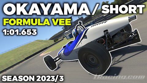 iRacing Okayama Short Formula Vee - Guide Lap + Hot Lap + Setup + blap file - 1:01,653