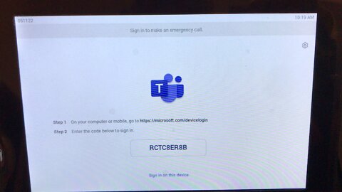 Sign in company portal