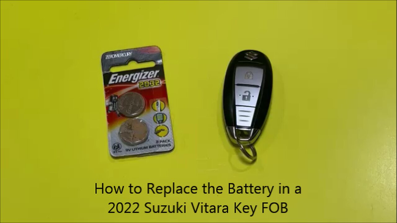 How to Replace the Battery in a 2022 Suzuki Vitara Key FOB