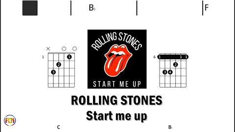 ROLLING STONES Start me up - (Chords & Lyrics like a Karaoke) HD