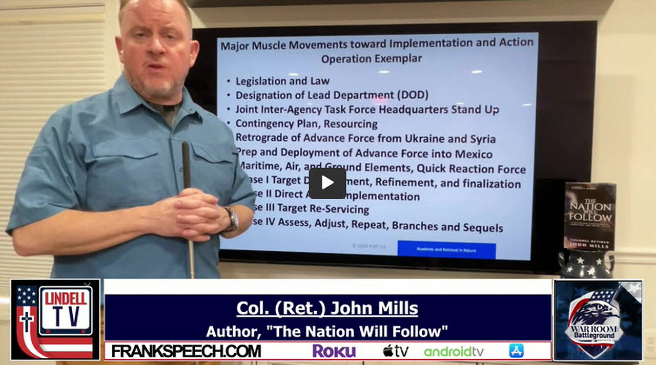 John Mills: Fentanyl Distribution From China to Mexico Across US Border, Unrestricted Warfare