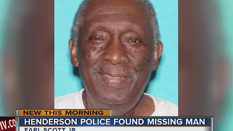 Missing man found early Sunday morning