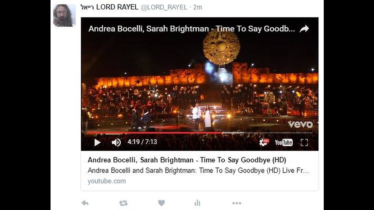 "TIME TO SAY GOODBYE"