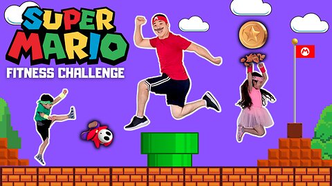 ⭐ SUPER MARIO Videogame Workout! | Kids Exercise & JOKES