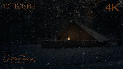 10 Hours of Tranquil Bliss: Blizzard at the Mountain Shelter in Ejer Bavnehøj