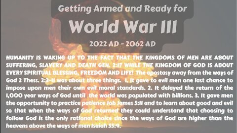 The 2nd coming of the Lord and the ways of God return because the Pope's ways cant be mentioned!
