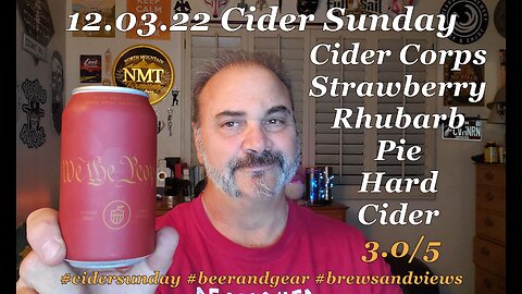 12.03.22 Cider Sunday Cider Corps Strawberry Rhubarb Pie 3.0/5