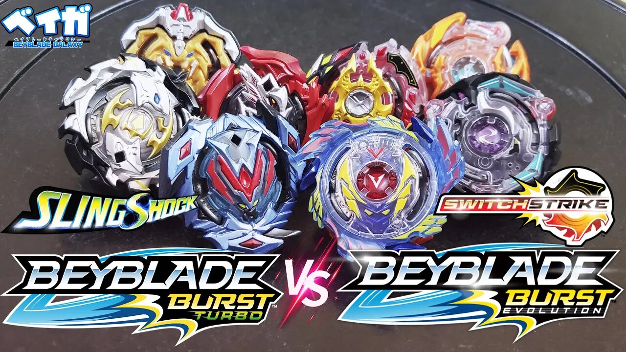 EVOLUTION vs TURBO quem leva a melhor? - Beyblade Burst ベイブレードバースト