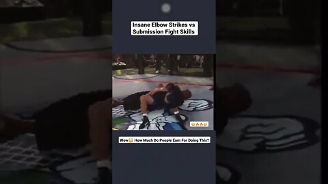 Insane Elbow Strikes vs Submission Fight Skills #shorts #boxing #fight #ufc #kickboxing