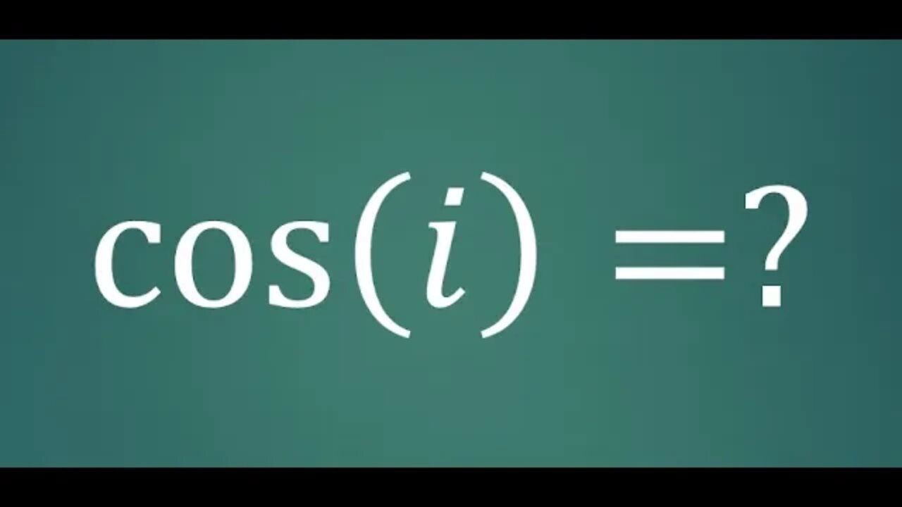 Trig ratios of i