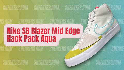 Nike SB Blazer Mid Edge Hack Pack Aqua - CI3833-101 - @SneakersADM