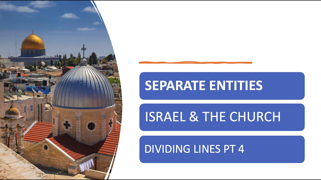 Separate Entities(Israel & The Church) - PJ Hanley- August 20th, 2023