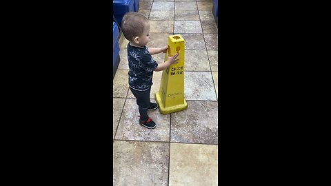 Caution sign. #baby #funny #adventure #lol