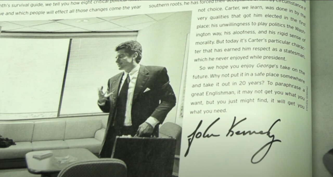 George Magazine Février 1997 - PARTIE 1 - Guide de survie pour le futur - JFK Jr