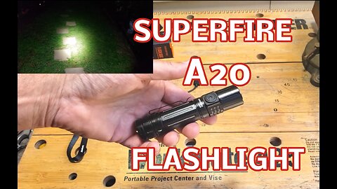 SuperFire A20 EDC Flashlight, Powerful, Lightweight, Multi Use