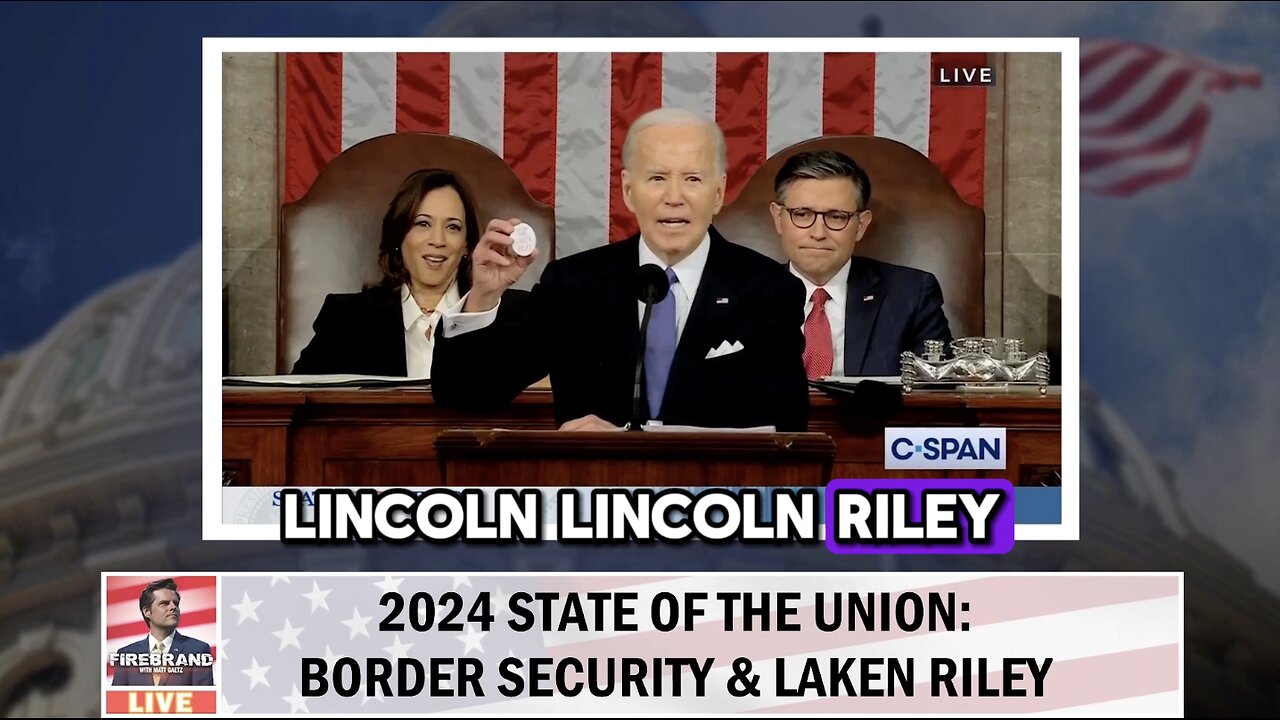SHAMEFUL: Joe Biden Mispronounces Laken Riley's Name at State of the Union!