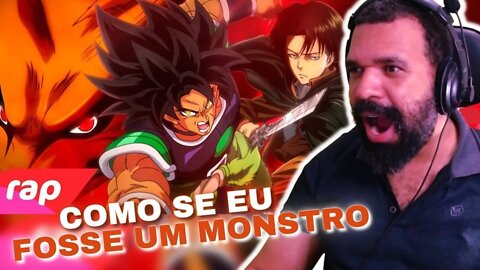 REAGINDO AO Rap do Broly, Kyuubi e Levi - O PODER DA MINHA IRA 2 | NERD HITS