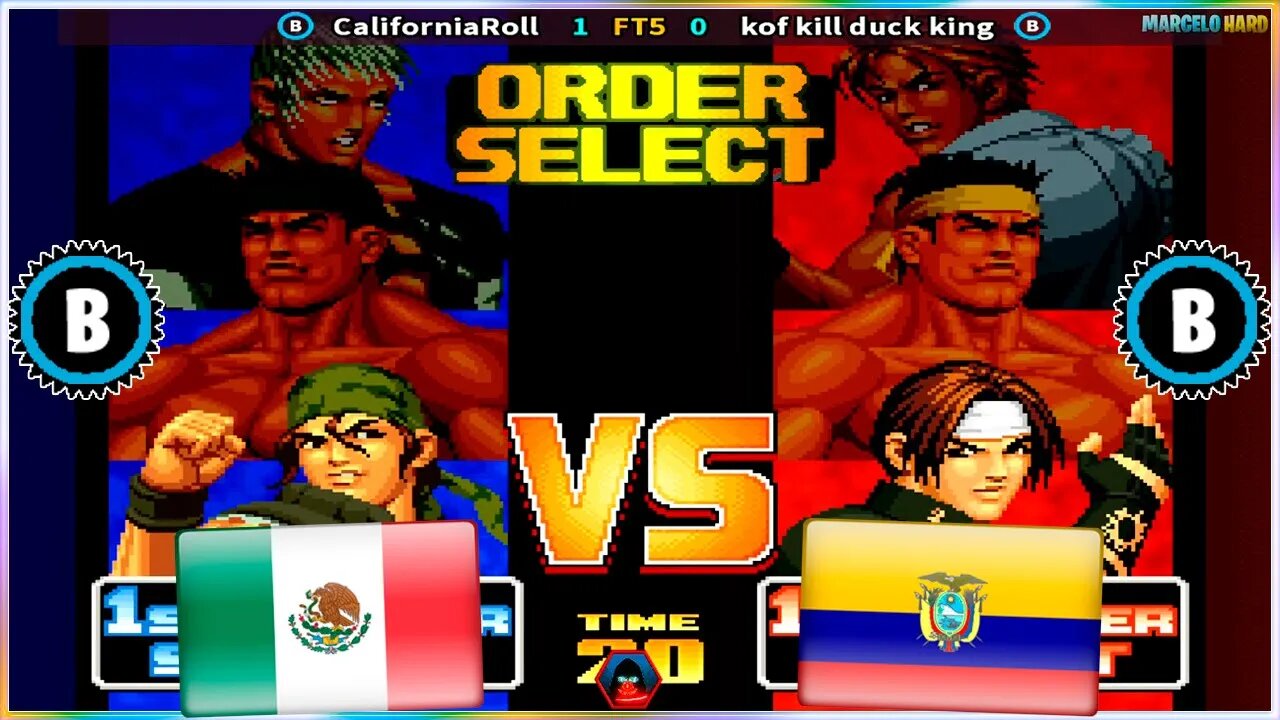 The King of Fighters '98 (CaliforniaRoll Vs. kof kill duck king) [Mexico Vs. Ecuador]