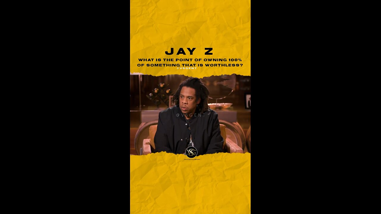 @jayz What is the point of owning 100% of something that is worthless!