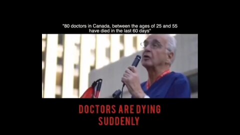 DOCTORS IN CANADA ARE DYING SUDDENLY