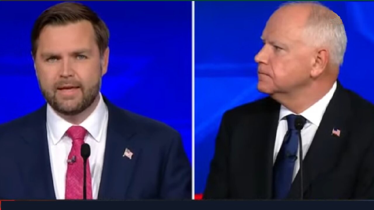 LIVE: JD Vance & Tim Walz face off in the Vice Presidential Debate ~ October 1 2024