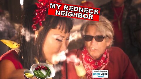 My Redneck Neighbor - Hot Pepper Blow smoke contest