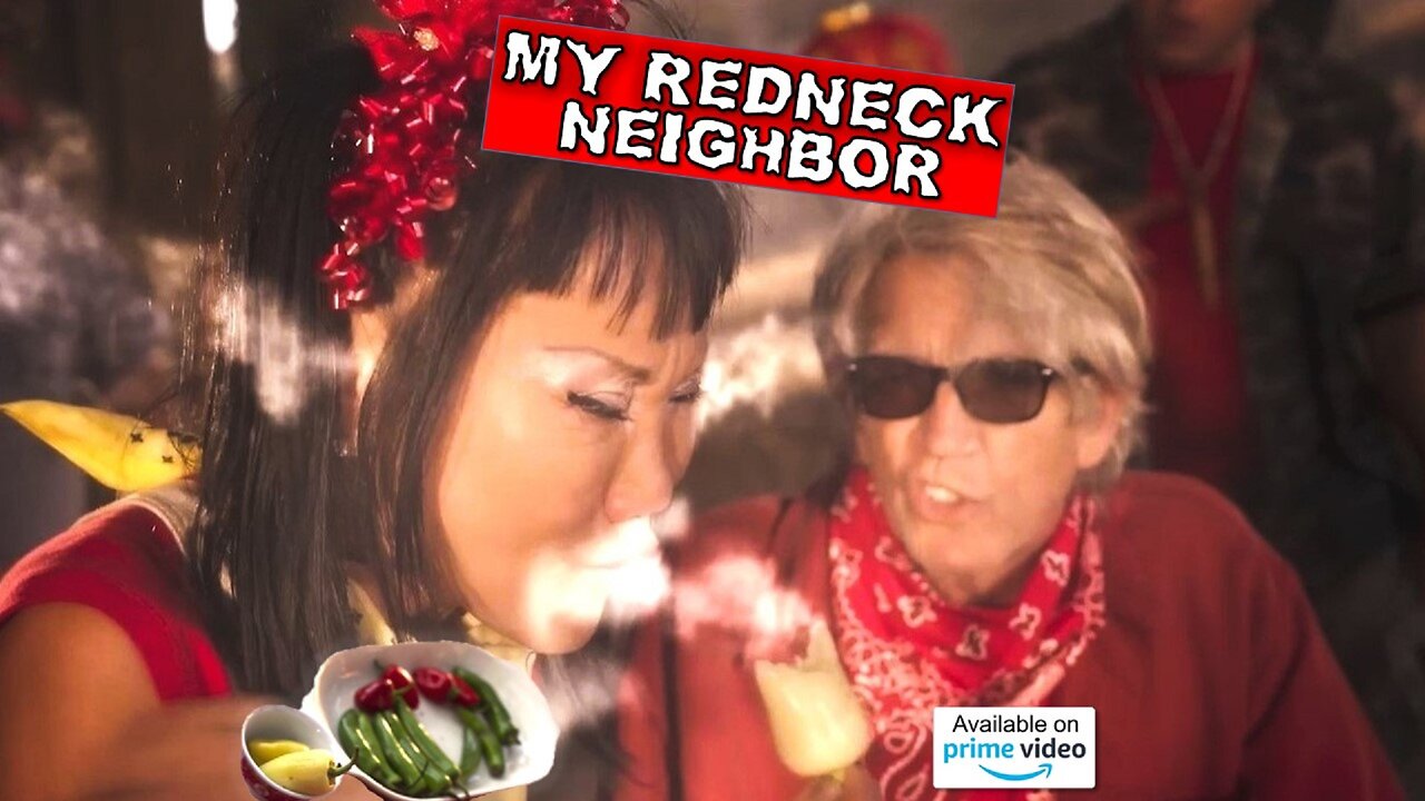 My Redneck Neighbor - Hot Pepper Blow smoke contest