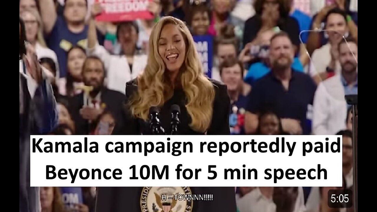 Kamala Campaign reportedly paid Beyonce 10M for short speech