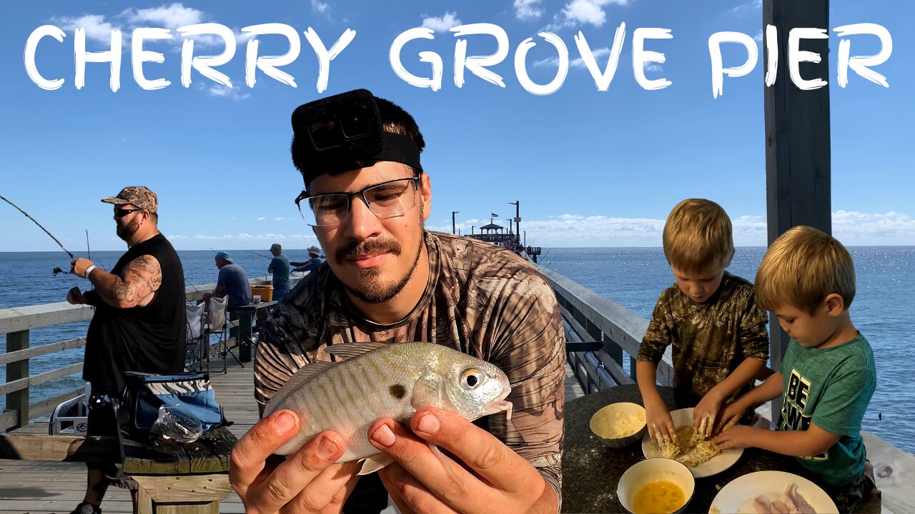 Fishing The Cherry Grove Beach Pier For The First Time. CATCH, CLEAN, COOK.!!!