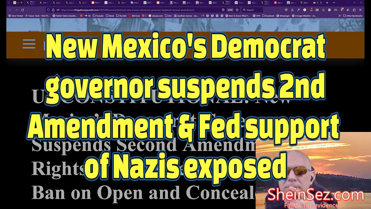 Censored by Rumble? New Mexico's Democrat governor suspends 2nd Amendment -SheinSez 287