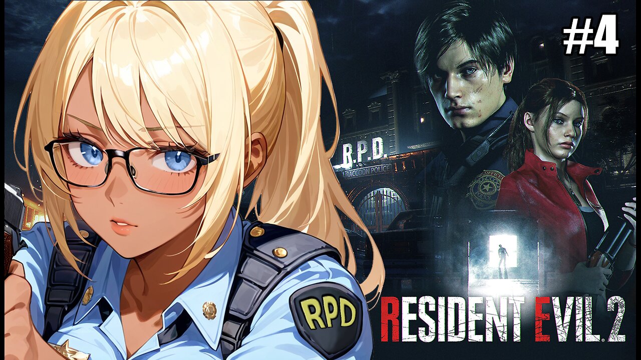 [RE2 Remake][#4]-OMG Stop dying Leon! [ENVTuber]