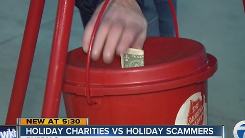 Holiday charities vs. Holiday scammers