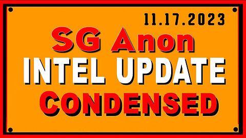 SG Anon Great Intel Condensed 11.17.2023