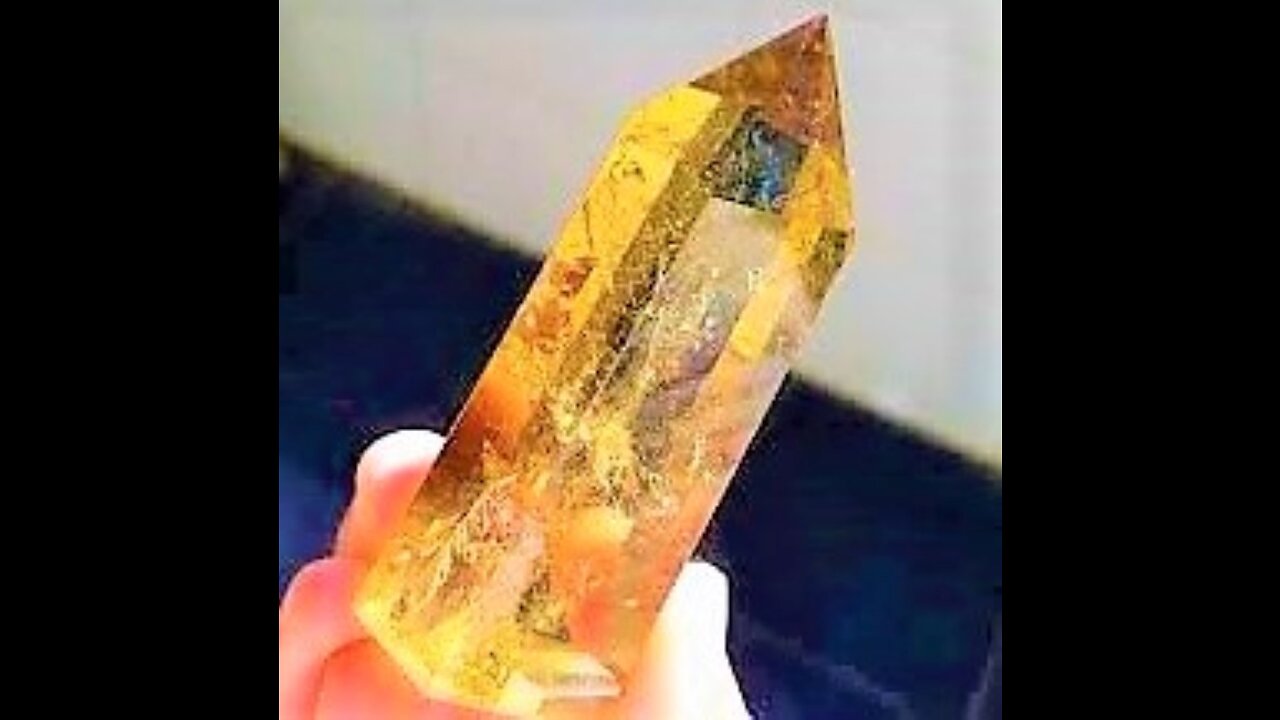 Citrine Crystal Obelisk Single Terminated Healing Wand