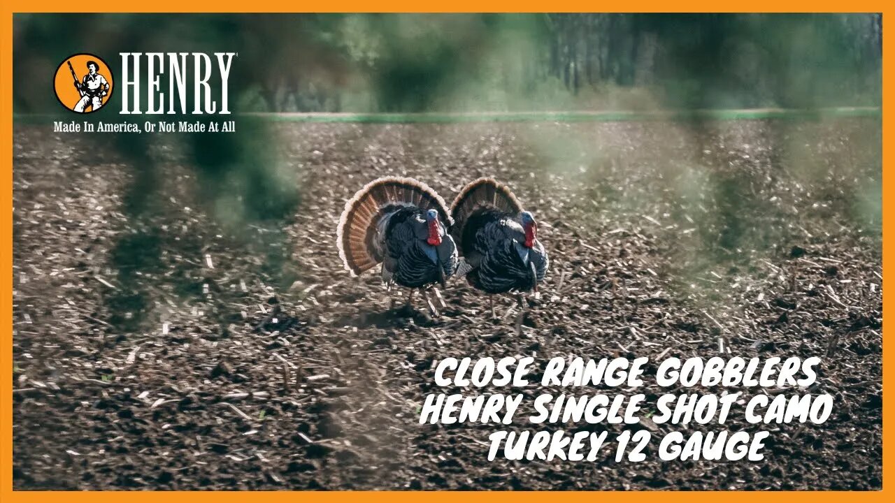 CLOSE RANGE TURKEY HUNTING! Henry single shot camo turkey shotgun. #HUNTWITHAHENRY