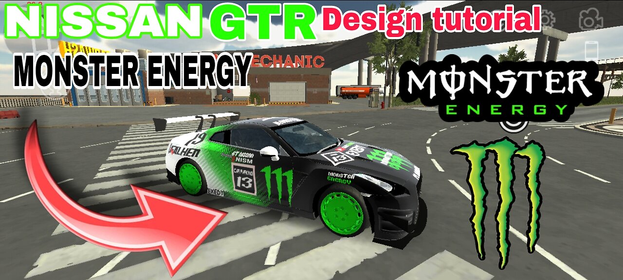 NISSAN GTR Design Tutorial Monster Energy | Car Parking Multiplayer | GAME SLAYER.