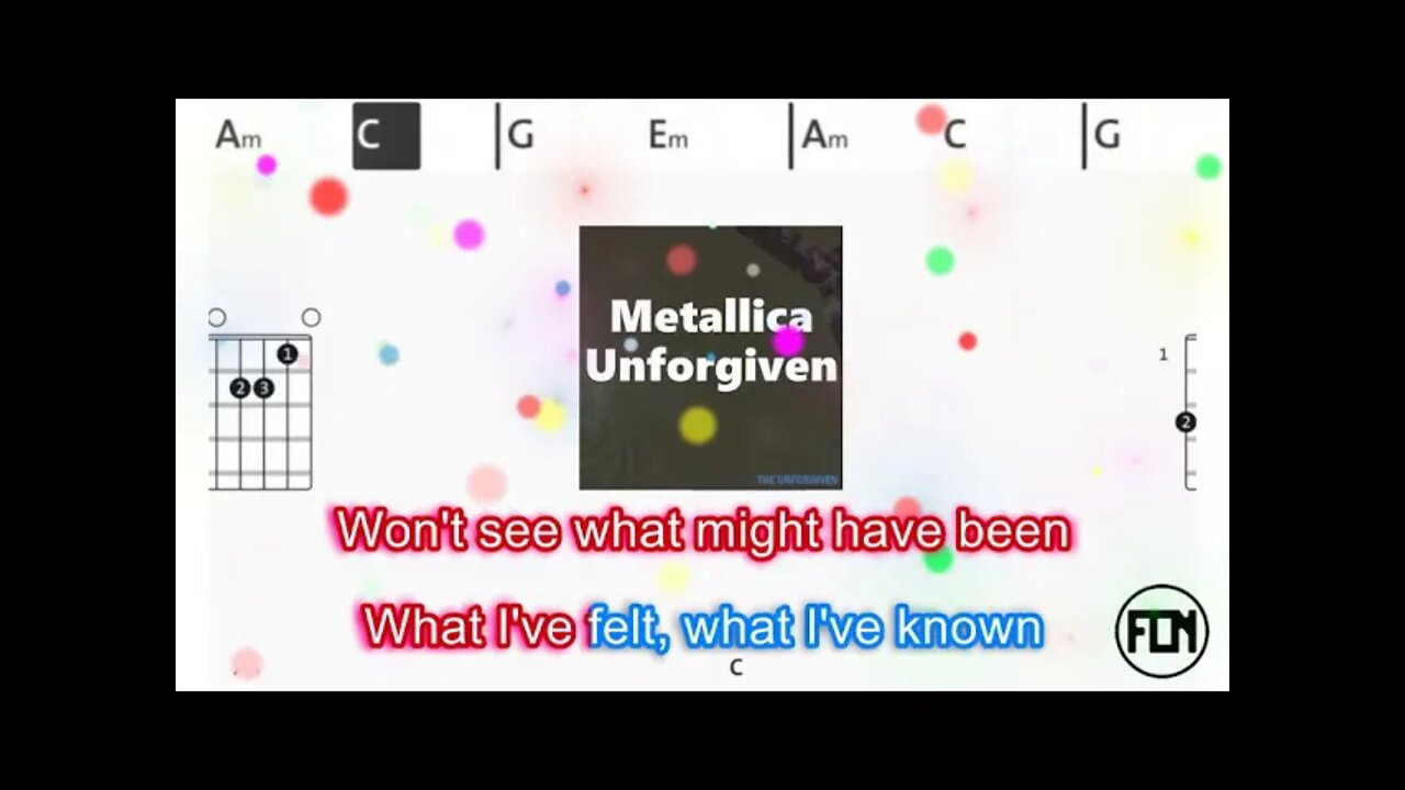 Metallica - Unforgiven - (Chords & Lyrics like a Karaoke)