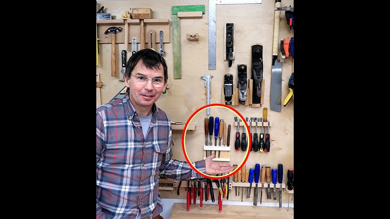 Chisel holder for my tool wall