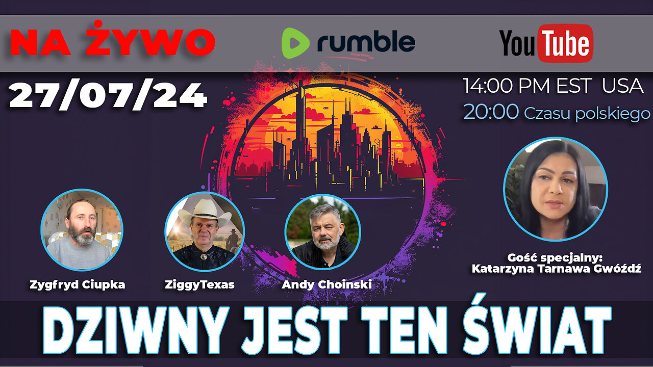 🔴 LIVE 27/07/24 | ZYGFRYD, ZIGGY , ANDY, KATARZYNA | DZIWNY JEST TEN ŚWIAT