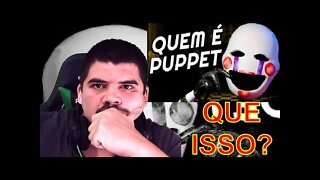 REACT Quem é PUPPET? Passado e HISTÓRIA! de Puppet em Five Nights At Freddys - MELHOR DO MUNDO