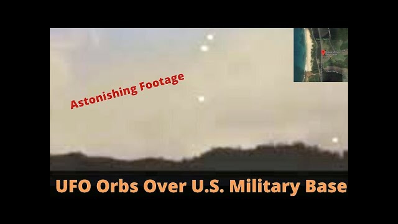 UFO Sighting - Fleet of UFO Orbs Over U.S. Military Base