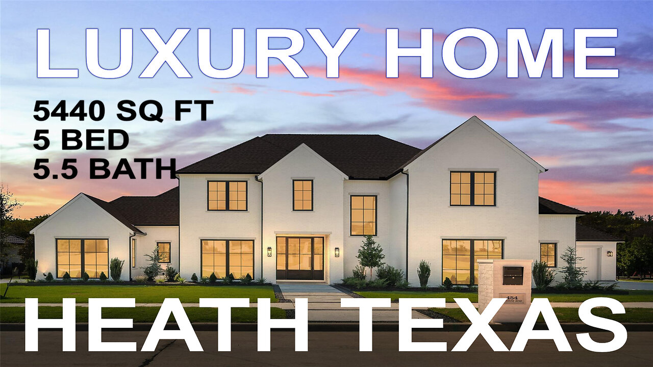 Texas Luxury Home | New Build In Dallas | Heath Crossing | 5440 sq ft | 5 bed | 5.5 bath